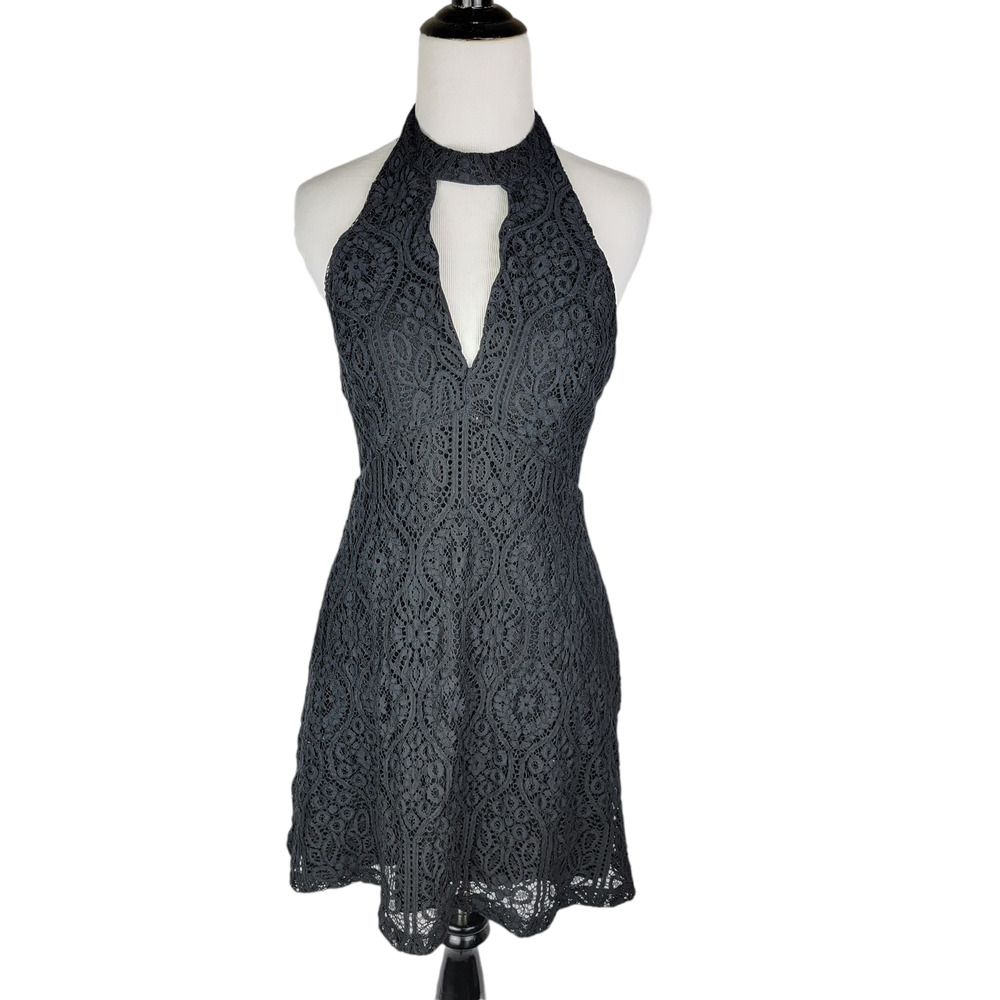 ASTR The Label Lace Halter Dress M